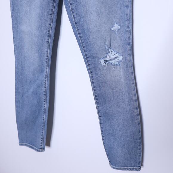GAP NEW Mid Rise True Skinny Jeans Light Destroy Stretch 5-Pocket Women's 0/25 - Picture 5 of 11